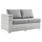 Modway EEI-4303-LGR-GRY Left-Arm Loveseat, Light Gray Gray