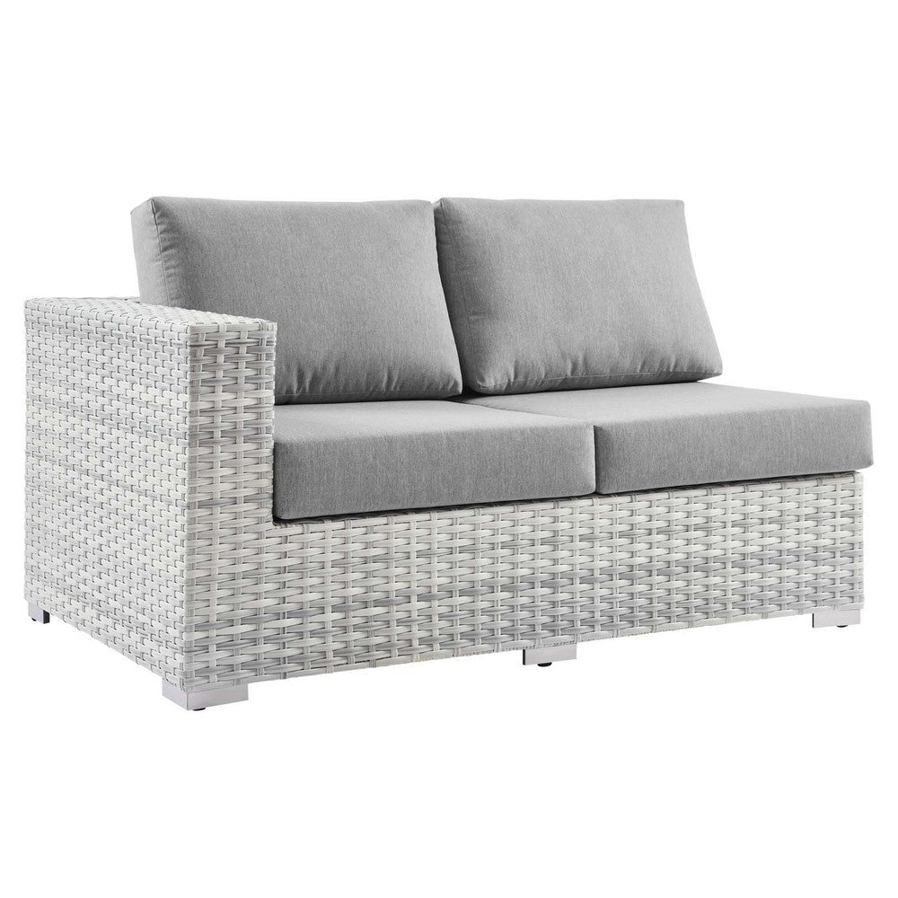 Modway EEI-4303-LGR-GRY Left-Arm Loveseat, Light Gray Gray