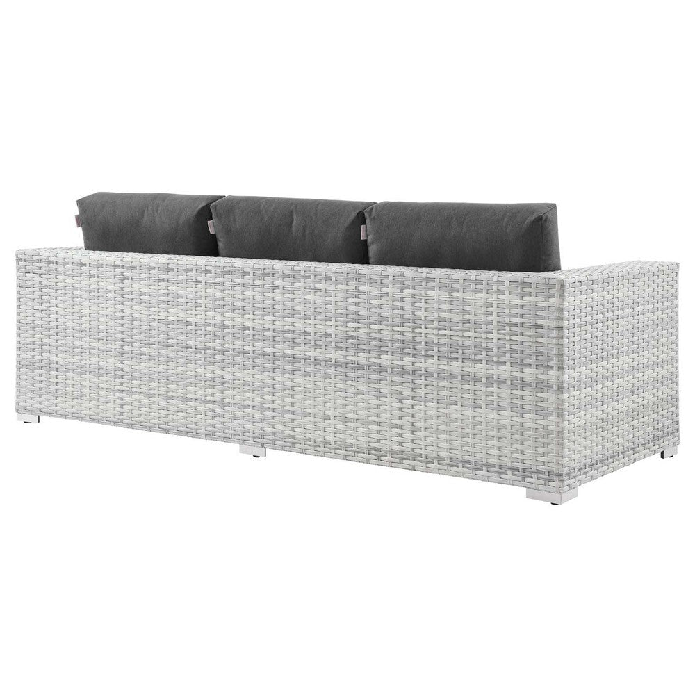 Modway EEI-4305-LGR-CHA Sofa Light Gray Charcoal MDY-EEI-4305-LGR-CHA