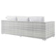Modway EEI-4305-LGR-WHI Sofa Light Gray White 35 x 88 x 33 MDY-EEI-4305-LGR-WHI