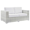 Modway EEI-4306-LGR-WHI Loveseat, Light Gray White