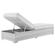 Modway Convene Outdoor Patio Chaise Light Gray White 82.5 x 30 x 42 MDY-EEI-4307-LGR-WHI