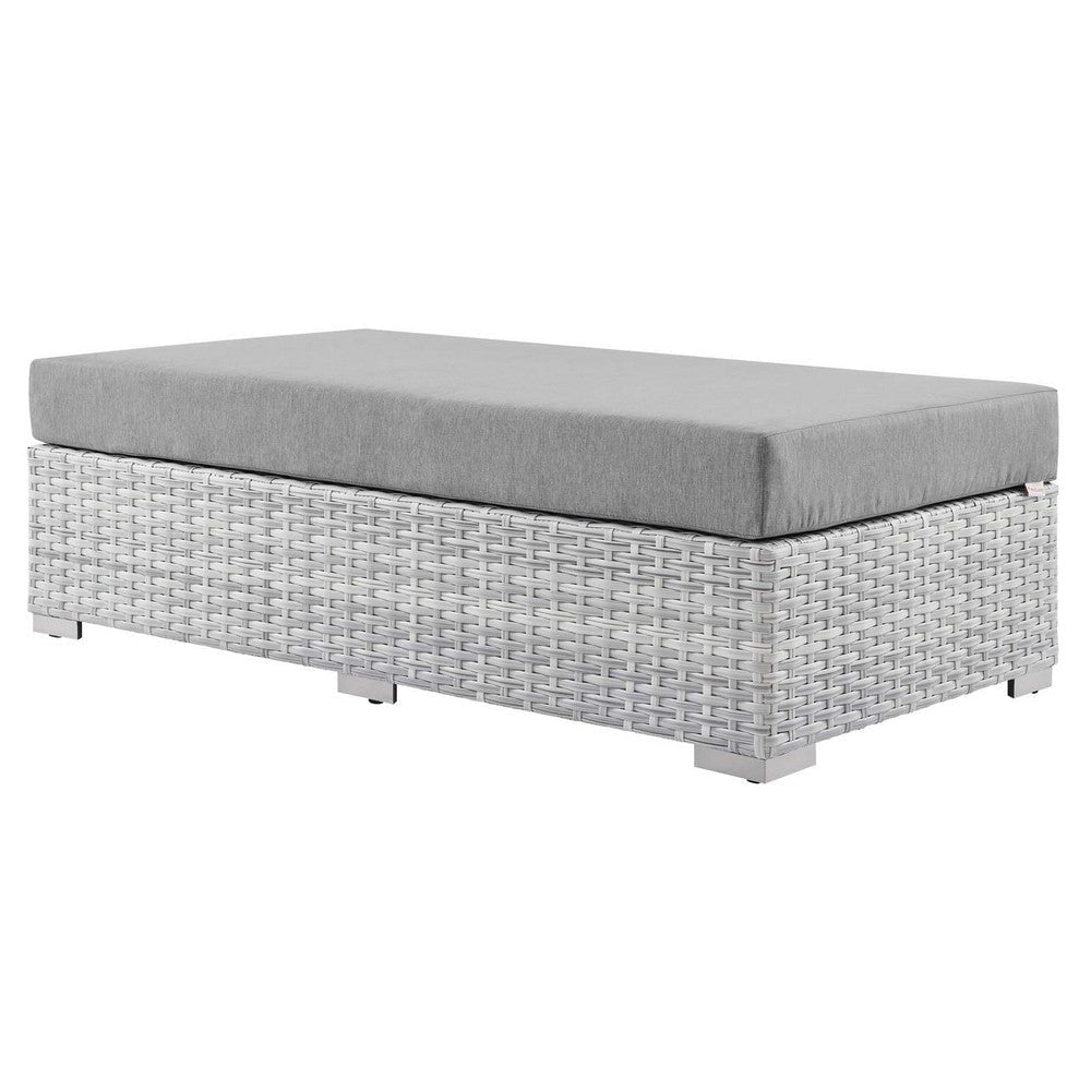 Convene Outdoor Patio Rectangular Ottoman  - No Shipping Charges