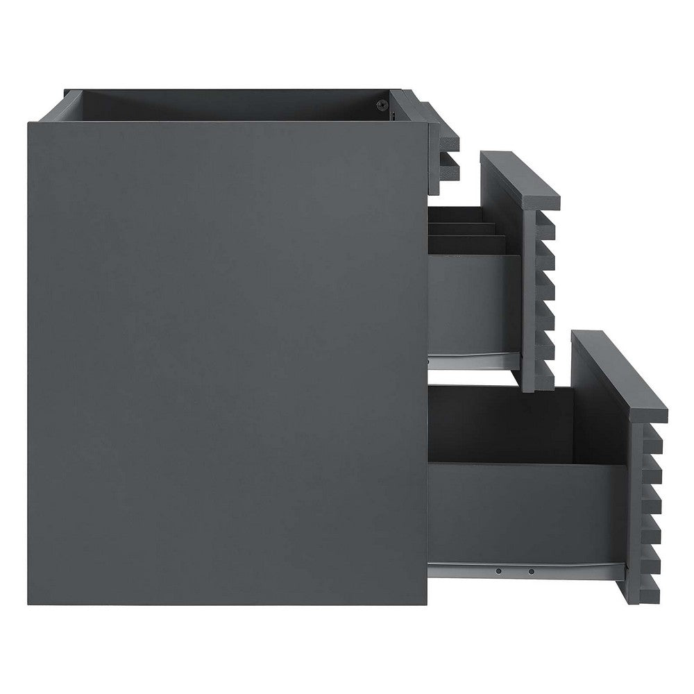 Render 24" Wall-Mount Bathroom Vanity Cabinet (Sink Basin Not Included) by Modway| Gray