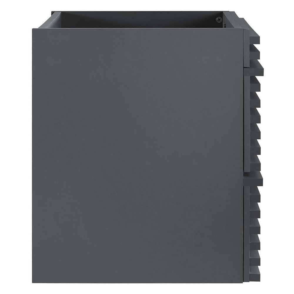 Render 24" Wall-Mount Bathroom Vanity Cabinet (Sink Basin Not Included) by Modway| Gray