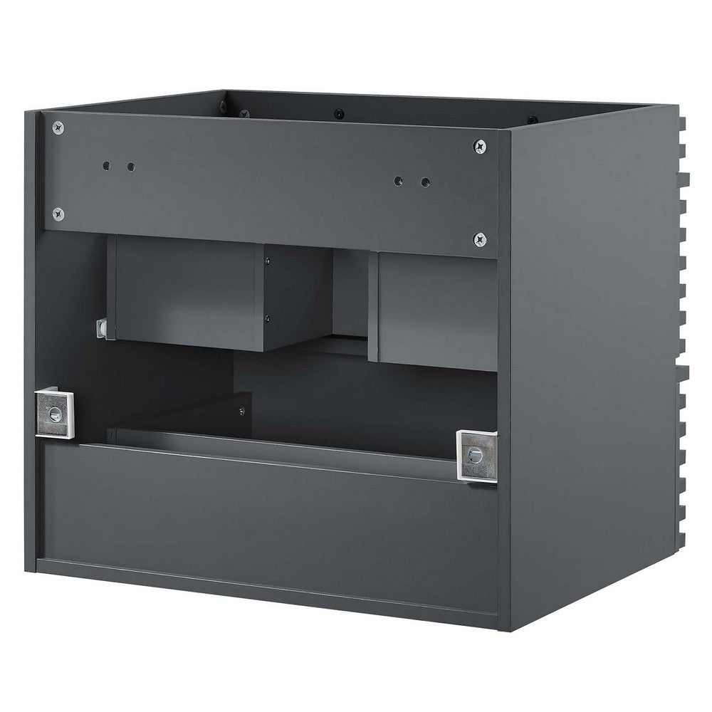 Render 24" Wall-Mount Bathroom Vanity Cabinet (Sink Basin Not Included) by Modway| Gray