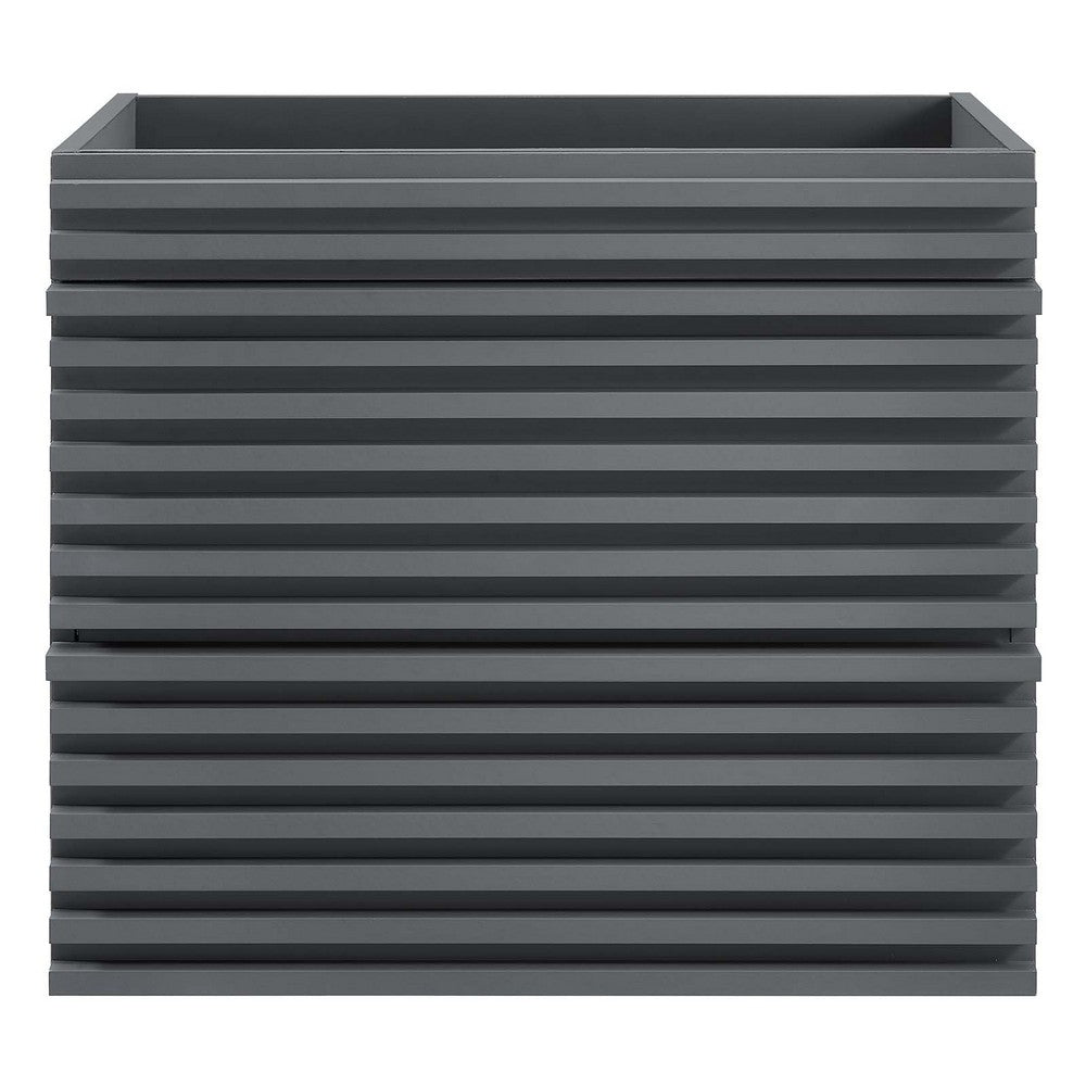 Render 24" Wall-Mount Bathroom Vanity Cabinet (Sink Basin Not Included) by Modway| Gray