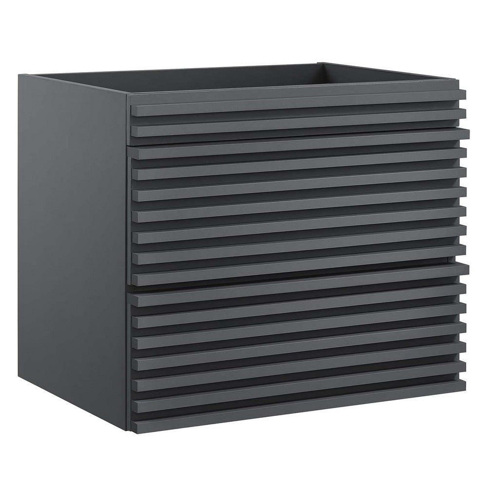 Render 24" Wall-Mount Bathroom Vanity Cabinet (Sink Basin Not Included) by Modway| Gray