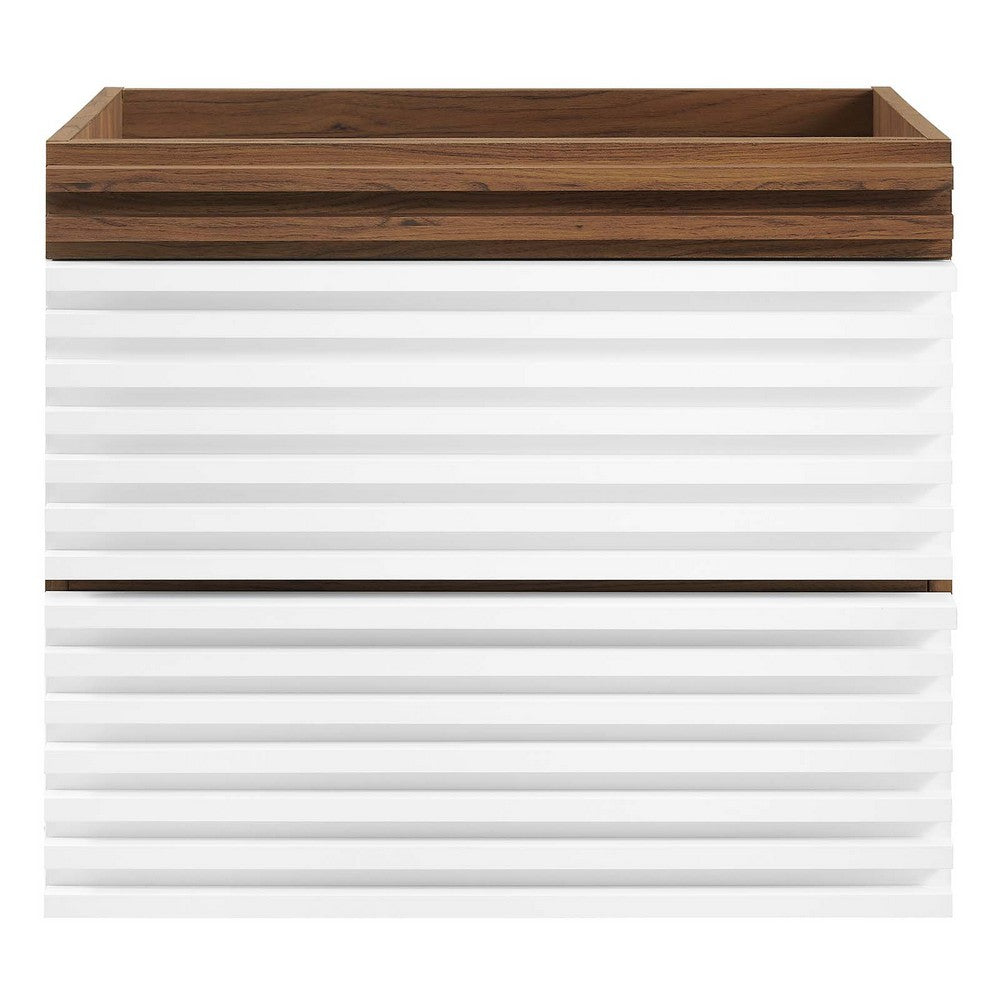 Render 24" Wall-Mount Bathroom Vanity Cabinet (Sink Basin Not Included) by Modway| Brown