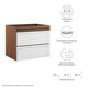 Render 24" Wall-Mount Bathroom Vanity Cabinet (Sink Basin Not Included) by Modway| Brown