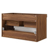 Render 36" Wall-Mount Bathroom Vanity Cabinet (Sink Basin Not Included) by Modway| Brown