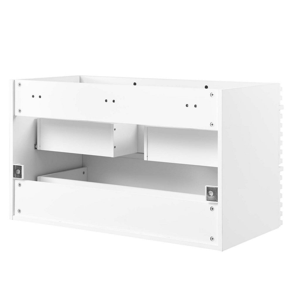 Render 36" Wall-Mount Bathroom Vanity Cabinet (Sink Basin Not Included) by Modway| White