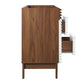 Modway Render 48’’ Bathroom Vanity Cabinet in White Walnut Basin Not Included Double Sink MDY-EEI-4342-WHI-WAL