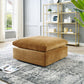 Commix Down Filled Overstuffed Performance Velvet Ottoman - No Shipping Charges