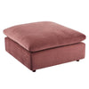 Commix Down Filled Overstuffed Performance Velvet Ottoman - No Shipping Charges