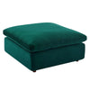 Commix Down Filled Overstuffed Performance Velvet Ottoman - No Shipping Charges