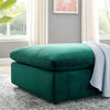 Commix Down Filled Overstuffed Performance Velvet Ottoman - No Shipping Charges