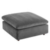 Commix Down Filled Overstuffed Performance Velvet Ottoman - No Shipping Charges