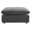 Commix Down Filled Overstuffed Performance Velvet Ottoman - No Shipping Charges