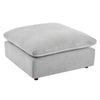 Commix Down Filled Overstuffed Performance Velvet Ottoman - No Shipping Charges