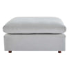 Commix Down Filled Overstuffed Performance Velvet Ottoman - No Shipping Charges