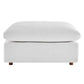 Commix Down Filled Overstuffed Performance Velvet Ottoman - No Shipping Charges