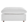 Commix Down Filled Overstuffed Performance Velvet Ottoman by Modway| White
