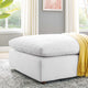Commix Down Filled Overstuffed Performance Velvet Ottoman by Modway| White