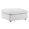 Commix Down Filled Overstuffed Performance Velvet Ottoman by Modway| White