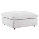 Commix Down Filled Overstuffed Performance Velvet Ottoman by Modway| White