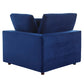 Modway Commix Modular Sofa Corner Chair Navy Performance Velvet MDY-EEI-4366-NAV