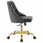 Distinct Tufted Swivel Performance Velvet Office Chair - No Shipping Charges