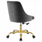 Distinct Tufted Swivel Performance Velvet Office Chair - No Shipping Charges