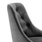 Distinct Tufted Swivel Performance Velvet Office Chair - No Shipping Charges