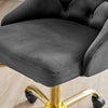 Distinct Tufted Swivel Performance Velvet Office Chair - No Shipping Charges