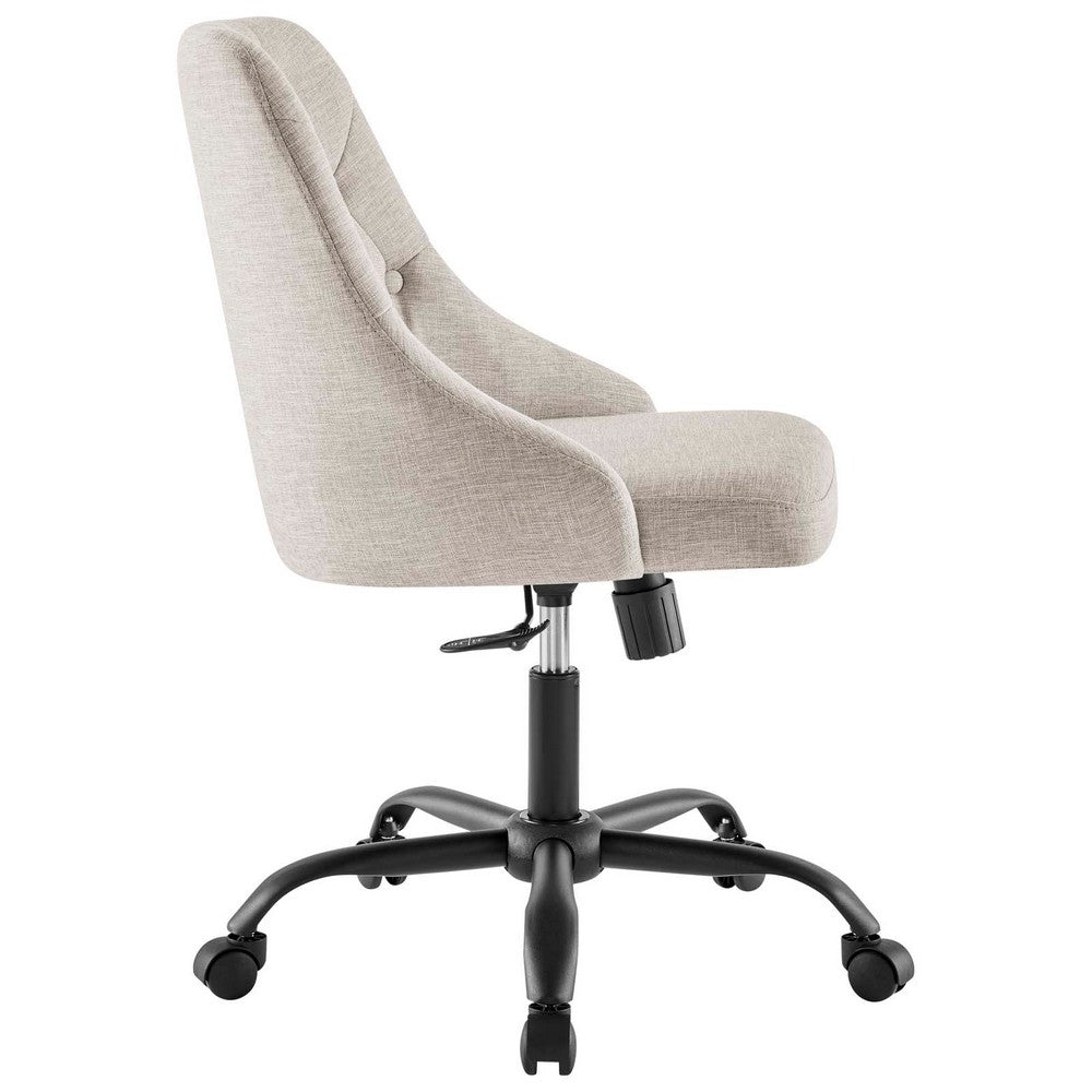 Distinct Tufted Swivel Upholstered Office Chair - No Shipping Charges