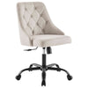 Distinct Tufted Swivel Upholstered Office Chair - No Shipping Charges