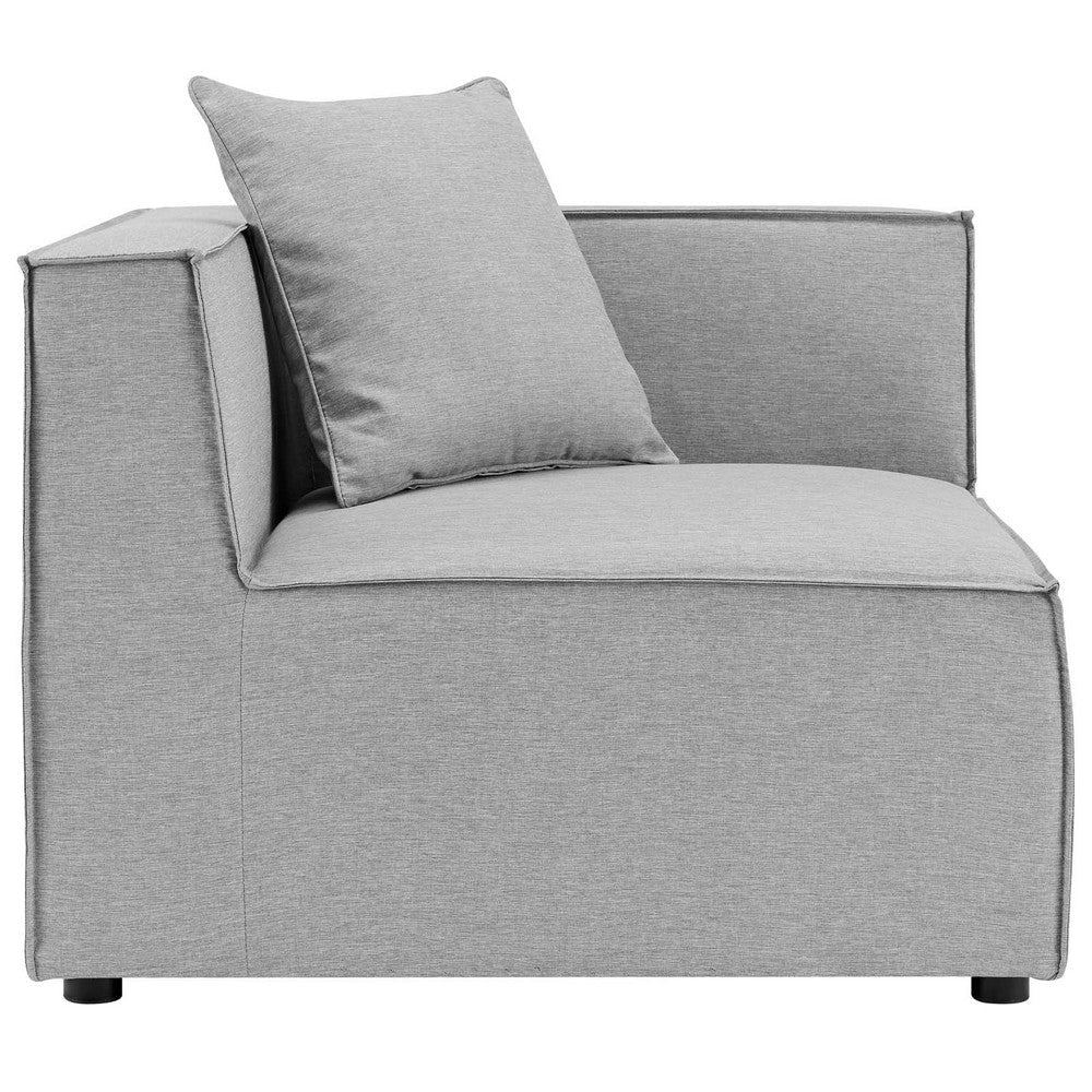 Modway EEI-4377-GRY Saybrook Outdoor Patio Upholstered 2-Piece Sectional Sofa Loveseat Gray MDY-EEI-4377-GRY