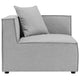 Modway EEI-4377-GRY Saybrook Outdoor Patio Upholstered 2-Piece Sectional Sofa Loveseat Gray MDY-EEI-4377-GRY