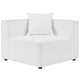 Modway EEI-4377-WHI Saybrook Outdoor Patio Upholstered 2-Piece Sectional Sofa Loveseat White MDY-EEI-4377-WHI