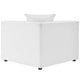 Modway EEI-4377-WHI Saybrook Outdoor Patio Upholstered 2-Piece Sectional Sofa Loveseat White MDY-EEI-4377-WHI