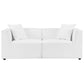 Modway EEI-4377-WHI Saybrook Outdoor Patio Upholstered 2-Piece Sectional Sofa Loveseat, White