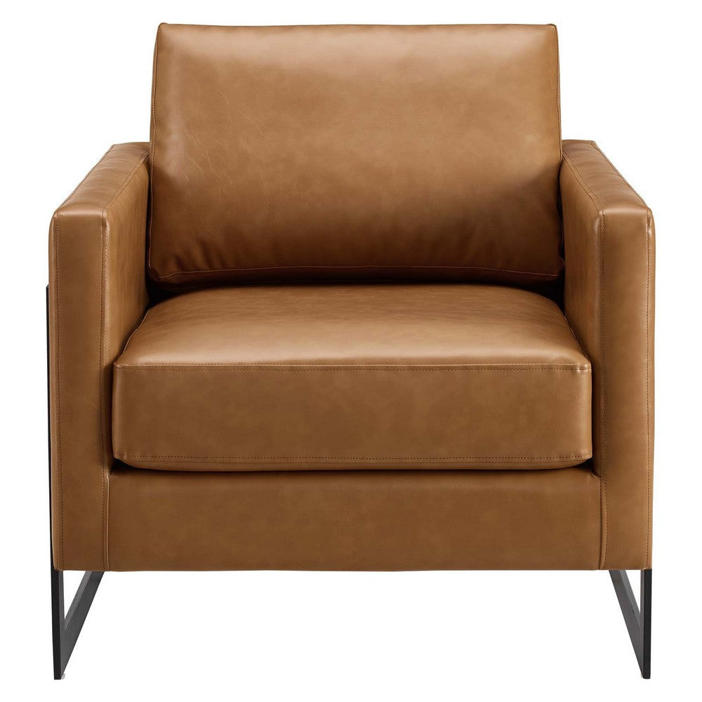 Posse Vegan Leather Accent Chair - No Shipping Charges