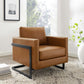 Posse Vegan Leather Accent Chair - No Shipping Charges