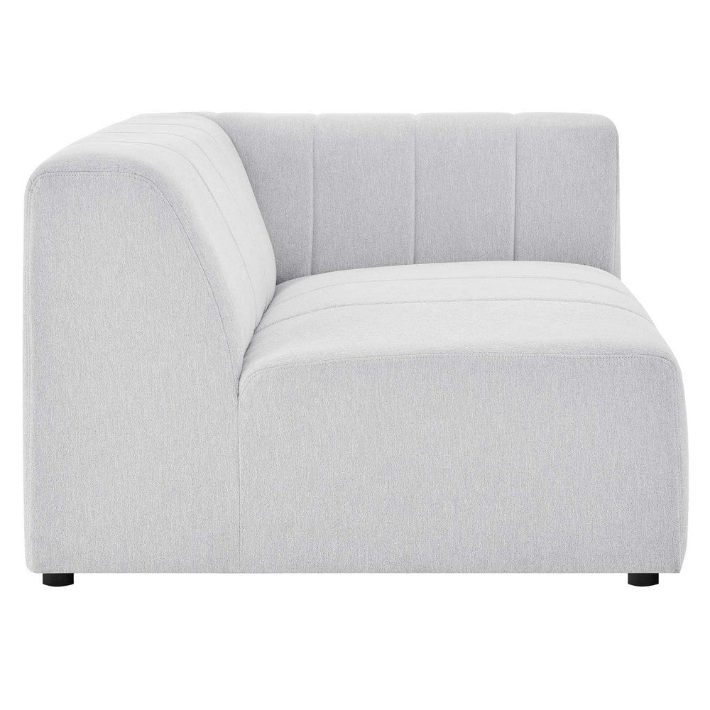 Modway Bartlett Channel Tufted Upholstered Sectional Right-Arm Chair Ivory MDY-EEI-4394-IVO