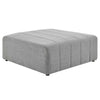 Modway EEI-4400-LGR Bartlett Upholstered Fabric Ottoman Light Gray MDY-EEI-4400-LGR