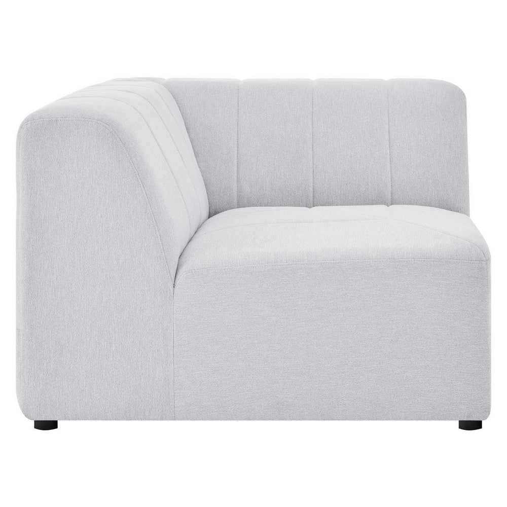 Modway Bartlett Channel Tufted Upholstered Sectional Corner Chair Ivory MDY-EEI-4402-IVO