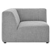 Bartlett Upholstered Fabric Corner Chair by Modway| Gray