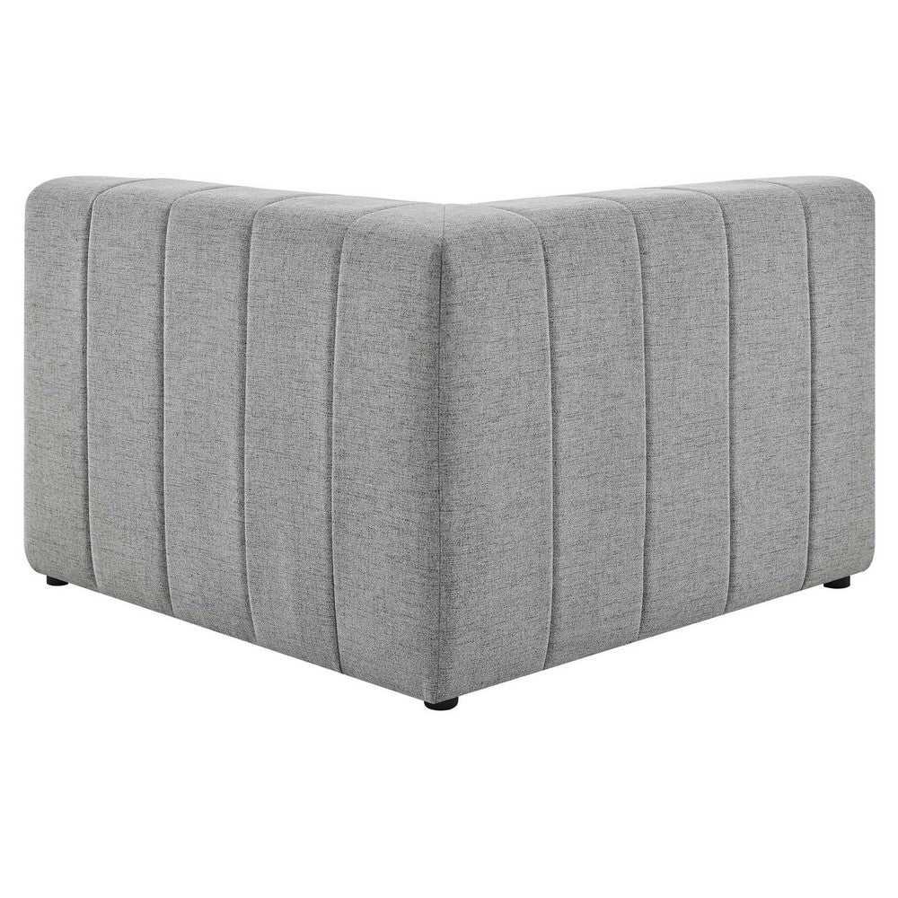 Bartlett Upholstered Fabric Corner Chair by Modway| Gray