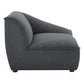 Modway Comprise Fabric Upholstered Sectional Right-Arm Chair Charcoal MDY-EEI-4416-CHA